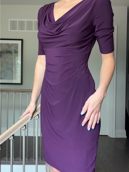 Lauren Ralph Lauren Dresses & Skirts - Lauren Ralph Lauren Purple Draped Midi Dress